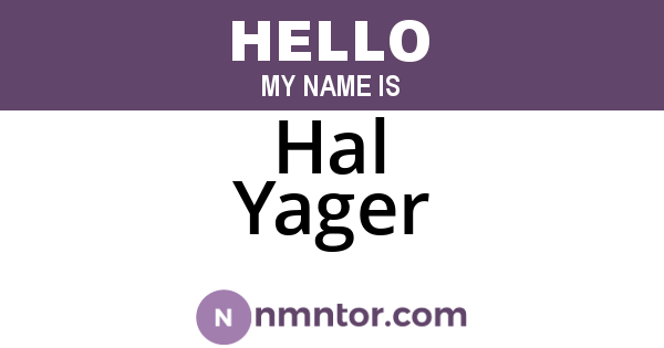 Hal Yager