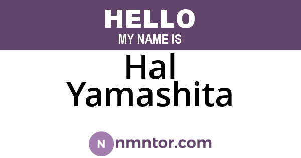 Hal Yamashita