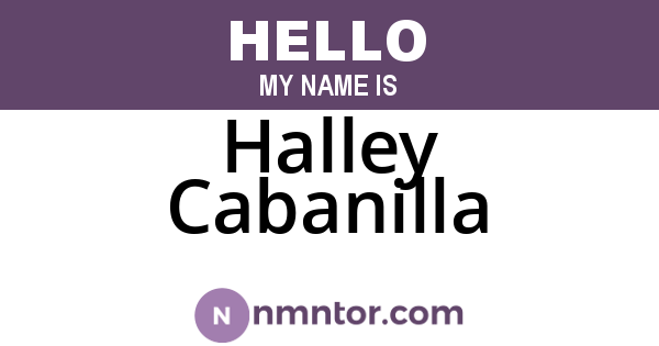 Halley Cabanilla