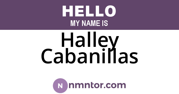 Halley Cabanillas