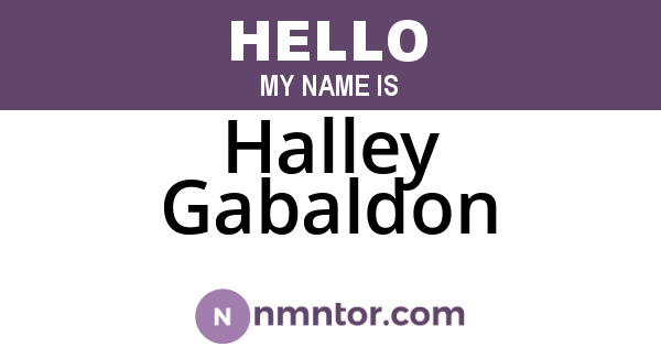 Halley Gabaldon