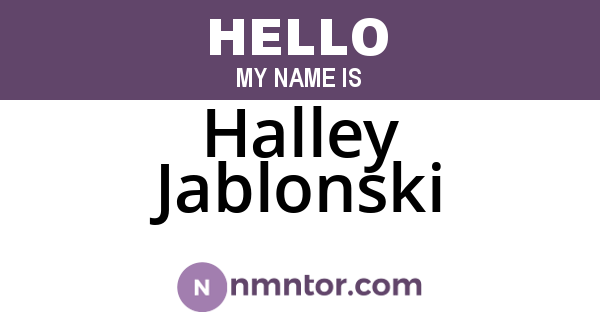 Halley Jablonski