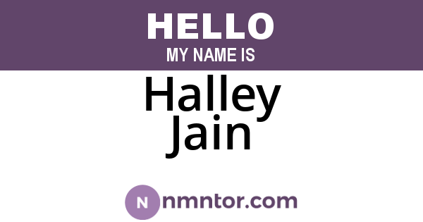 Halley Jain