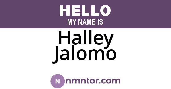 Halley Jalomo