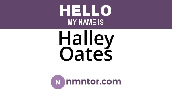 Halley Oates
