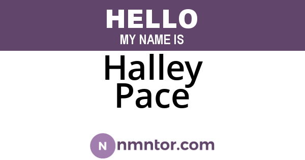 Halley Pace