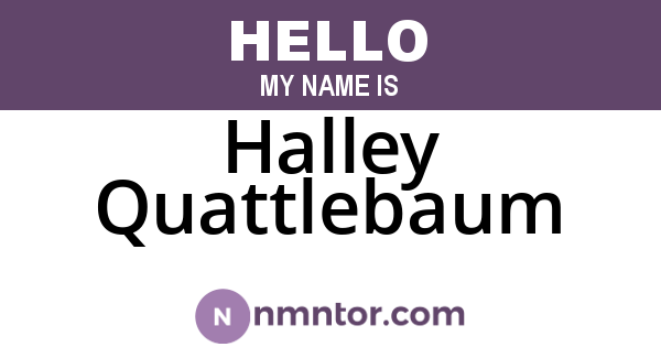 Halley Quattlebaum
