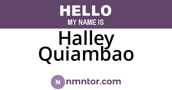 Halley Quiambao