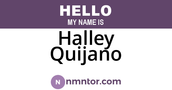 Halley Quijano