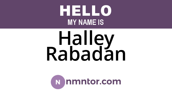 Halley Rabadan