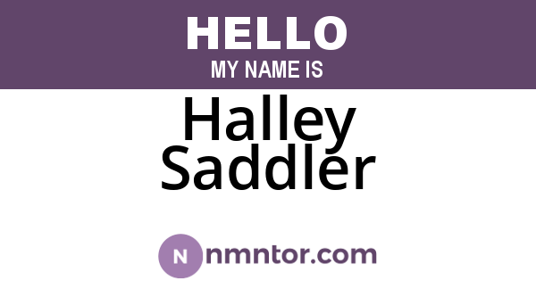 Halley Saddler