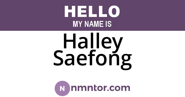 Halley Saefong