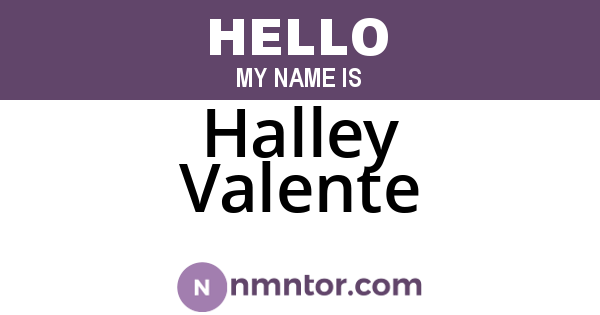 Halley Valente