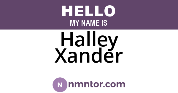 Halley Xander