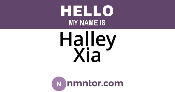 Halley Xia