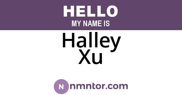 Halley Xu
