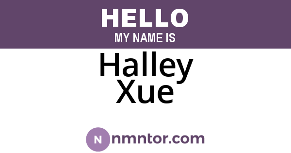 Halley Xue