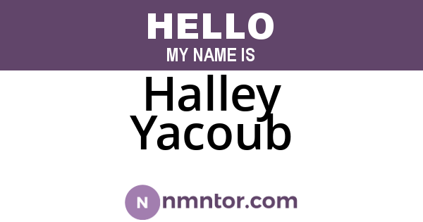 Halley Yacoub