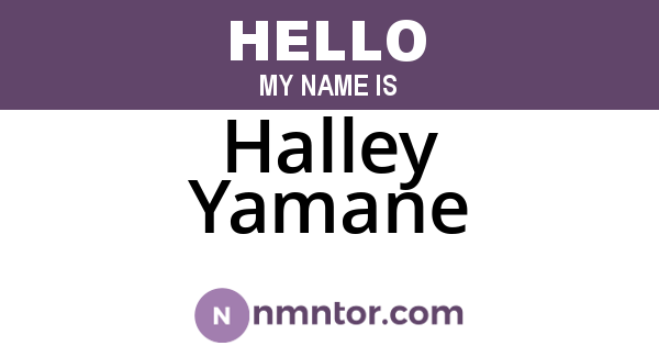 Halley Yamane