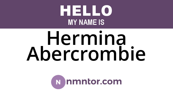 Hermina Abercrombie
