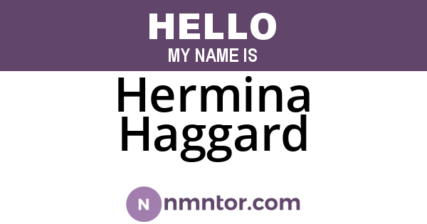 Hermina Haggard