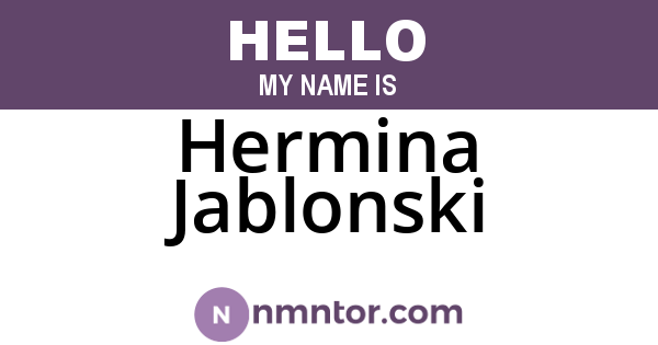 Hermina Jablonski
