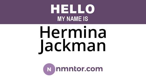 Hermina Jackman