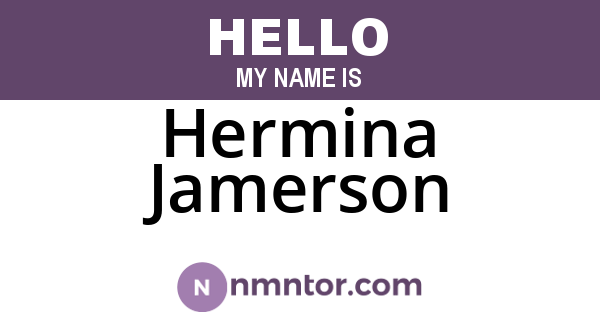 Hermina Jamerson