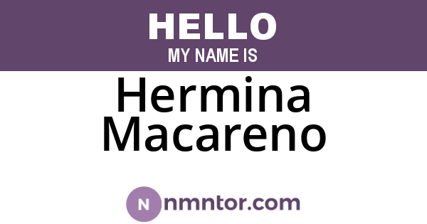 Hermina Macareno