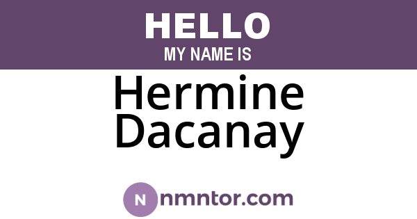 Hermine Dacanay