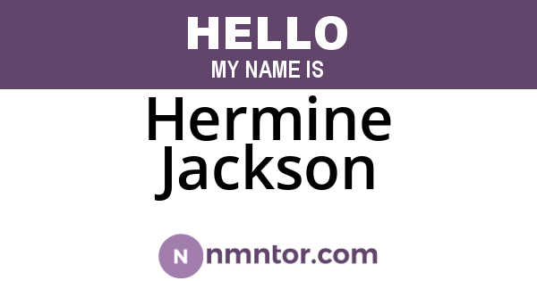 Hermine Jackson