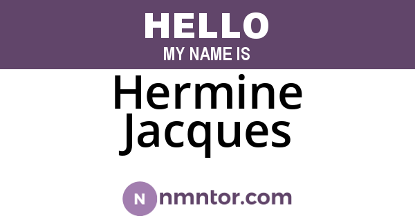 Hermine Jacques