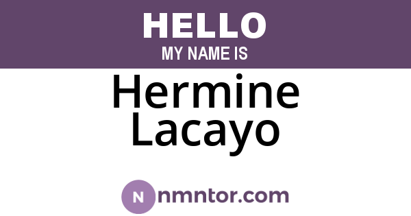 Hermine Lacayo