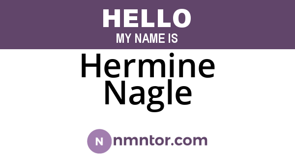 Hermine Nagle