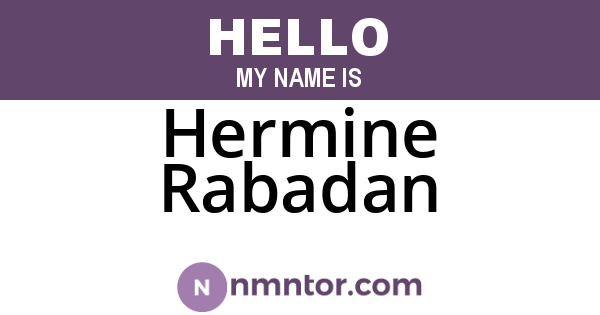 Hermine Rabadan