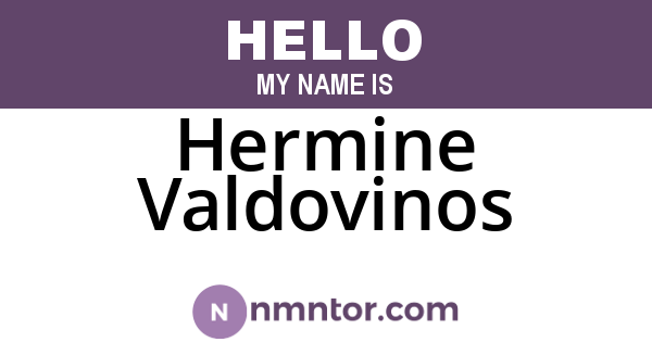 Hermine Valdovinos