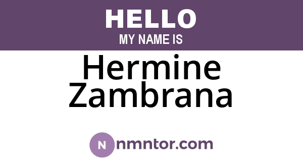 Hermine Zambrana