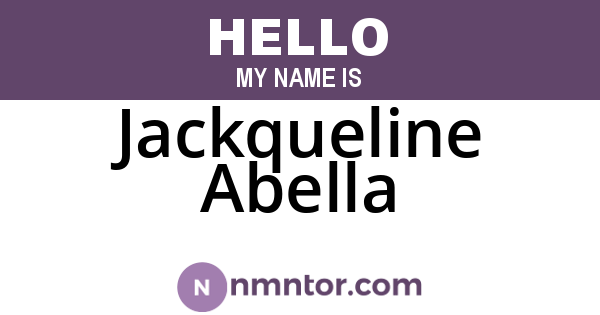 Jackqueline Abella