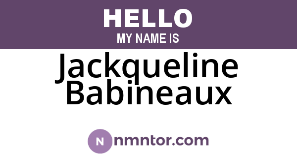 Jackqueline Babineaux