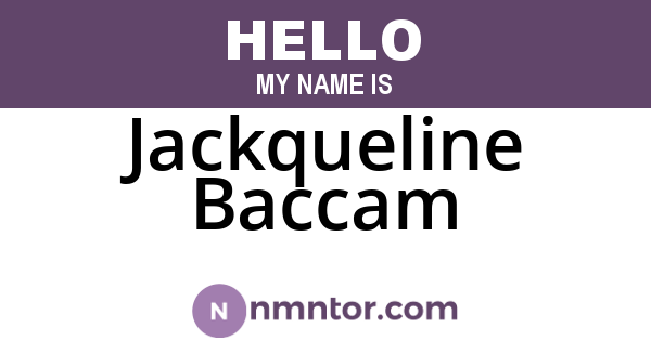 Jackqueline Baccam