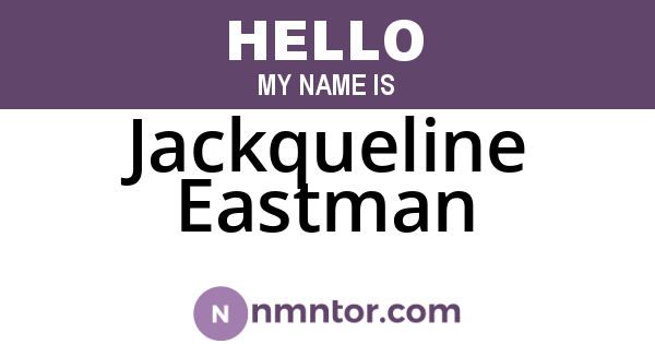 Jackqueline Eastman