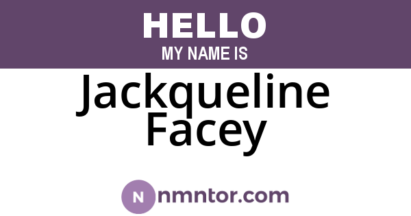 Jackqueline Facey