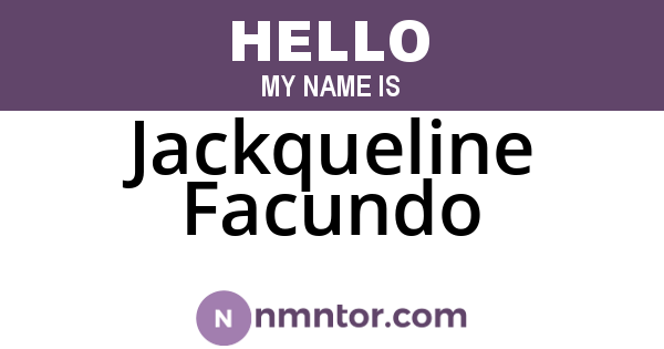 Jackqueline Facundo