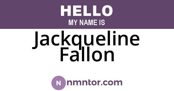 Jackqueline Fallon