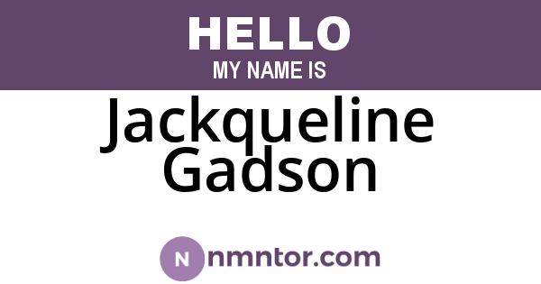 Jackqueline Gadson