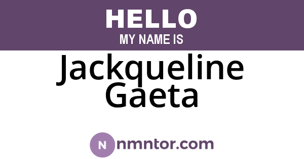 Jackqueline Gaeta