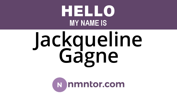Jackqueline Gagne