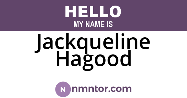 Jackqueline Hagood