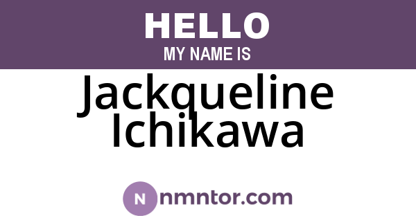 Jackqueline Ichikawa