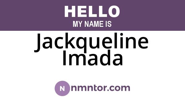 Jackqueline Imada
